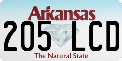 AR license plate 205LCD