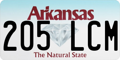 AR license plate 205LCM