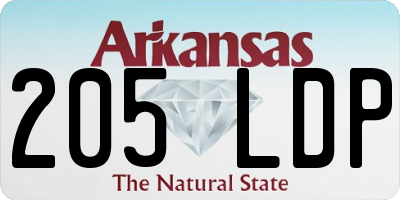 AR license plate 205LDP