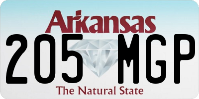 AR license plate 205MGP