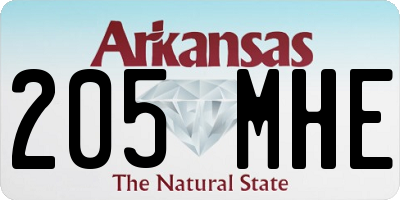 AR license plate 205MHE