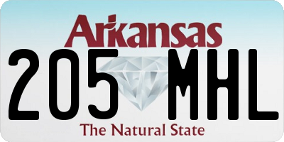 AR license plate 205MHL