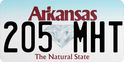 AR license plate 205MHT