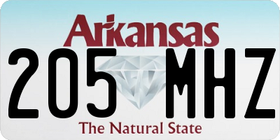 AR license plate 205MHZ