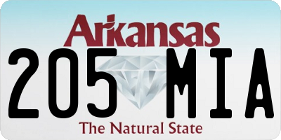 AR license plate 205MIA