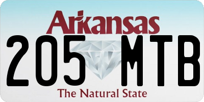 AR license plate 205MTB