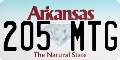 AR license plate 205MTG