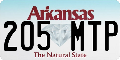 AR license plate 205MTP