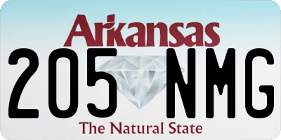 AR license plate 205NMG