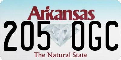 AR license plate 205OGC