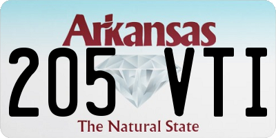 AR license plate 205VTI