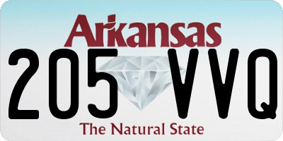 AR license plate 205VVQ