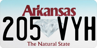 AR license plate 205VYH