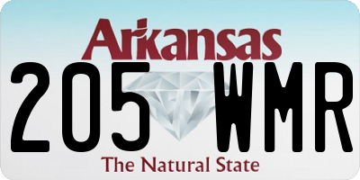 AR license plate 205WMR