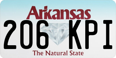 AR license plate 206KPI