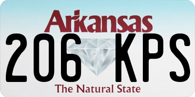 AR license plate 206KPS