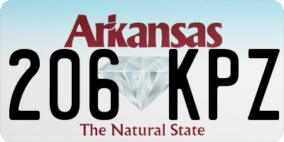 AR license plate 206KPZ