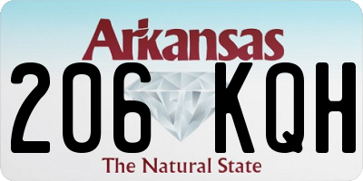 AR license plate 206KQH