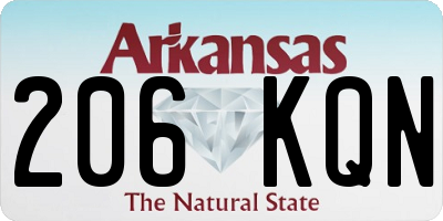 AR license plate 206KQN