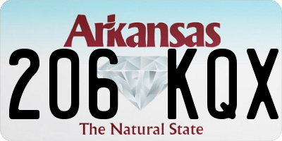 AR license plate 206KQX