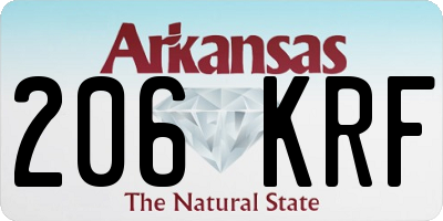 AR license plate 206KRF