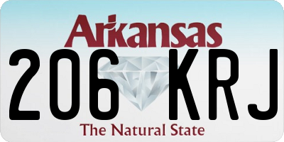 AR license plate 206KRJ