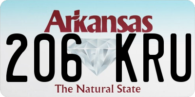 AR license plate 206KRU