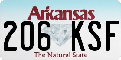 AR license plate 206KSF