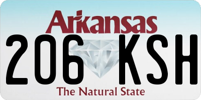 AR license plate 206KSH