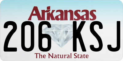 AR license plate 206KSJ