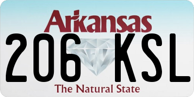 AR license plate 206KSL