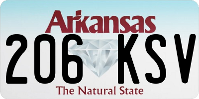 AR license plate 206KSV