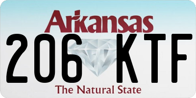 AR license plate 206KTF