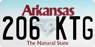 AR license plate 206KTG