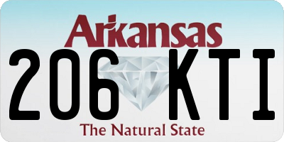 AR license plate 206KTI