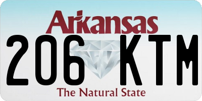 AR license plate 206KTM