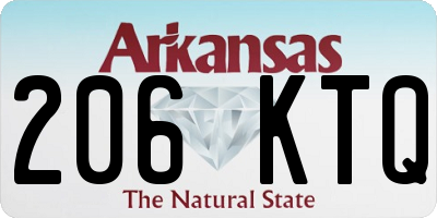 AR license plate 206KTQ