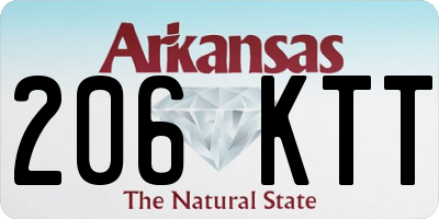 AR license plate 206KTT