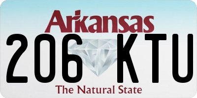 AR license plate 206KTU