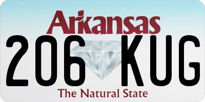 AR license plate 206KUG