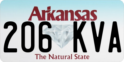 AR license plate 206KVA