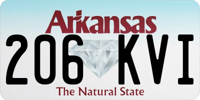 AR license plate 206KVI