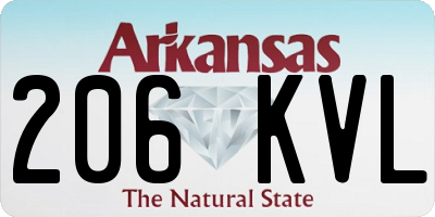 AR license plate 206KVL