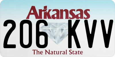AR license plate 206KVV
