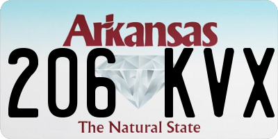 AR license plate 206KVX