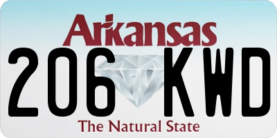 AR license plate 206KWD