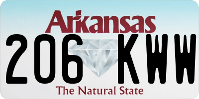 AR license plate 206KWW
