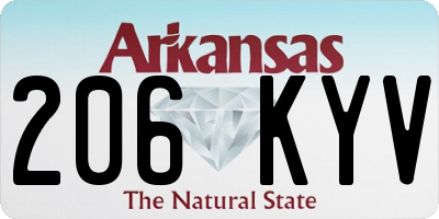 AR license plate 206KYV