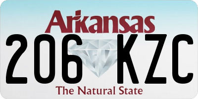 AR license plate 206KZC
