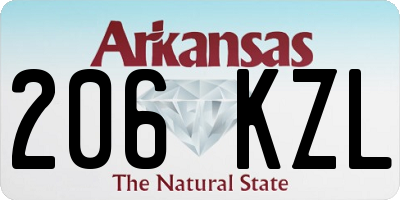 AR license plate 206KZL